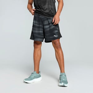 VELOCITY All-Over Print Men's 7" Running Shorts, PUMA Black, extralarge-IND